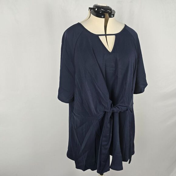 BloomChic Navy Blue Blouse - Picture 8 of 13